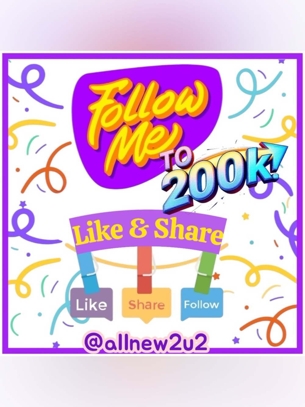 THANK YOU! Let’s G R O W Together! We didn’t! Follow me to 200k! Love YOU!🦋🙌🦋